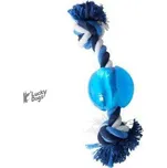 Hračka pes BUSTER Strong Ball s provazem sv. modrá, XS