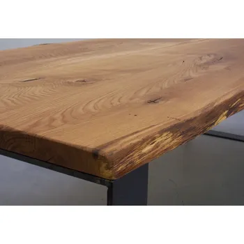 Jídelní stůl HAHNHOLZ Stůl z masivu - 4,5 cm Objednat v délce: 140 cm, šířka: 80 cm, výška: 80 cm