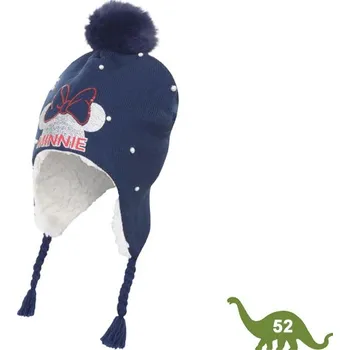 Čepice Dívčí modrá čepice Minnie Mouse - velikost 52