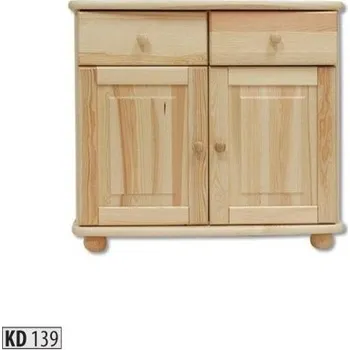 Drewmax Komoda KD139 masiv (Barva dřeva: Olše)
