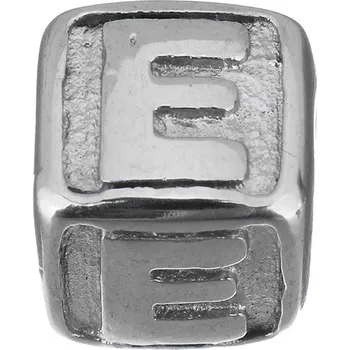 Šperk Šperky4U Navlékací ocelový přívěsek korálek - písmeno - K0011-E