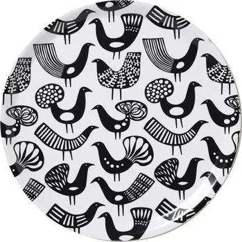 Kulatý servírovací tác Blackbird white 38cm, Klippan Švédsko