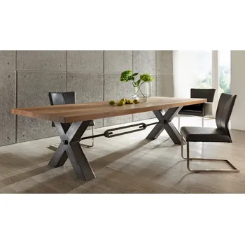 Jídelní stůl HAHNHOLZ Jídelní stůl DUB, křížový rám Objednat v délce: 235 cm, šířka: 120 cm, výška: 80 cm