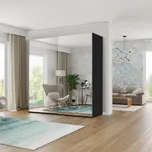 Arkos Šatní skříň Etna, v216 x š200 x h60cm, černá, lamino