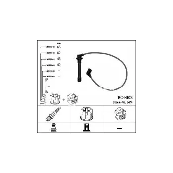 Zapalovací kabel Sada kabelů pro zapalování NGK RC-HE73 - HONDA