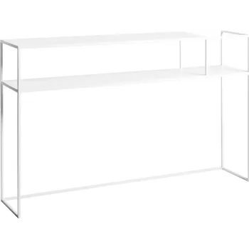 Toaletní stolek Nordic Design Bílý kovový toaletní stolek Moreno 120 cm x 25 cm