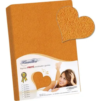 Prostěradlo Bellatex Prostěradlo froté 200x220 cm sv.oranžová
