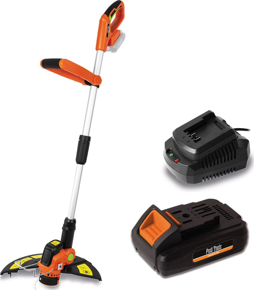 Profi Tools AKU strunová sekačka N0D-KT01-18 + AKU baterie 20V 2Ah + Rychlonabíječka