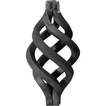 Zábradlí Šiška 195 x 95 mm, čtyřhran 24 x 24 mm