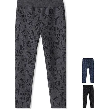 KUGO DÍVČÍ LEGÍNY ZATEPLENÉ "LETTERS" Barva: tmavě modrá, Velikost: 158