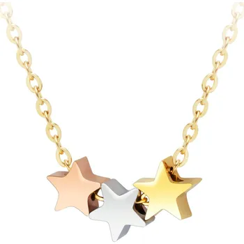 Řetízek BRUNOshop.cz Náhrdelník HVĚZDY GOLD, ROSE GOLD