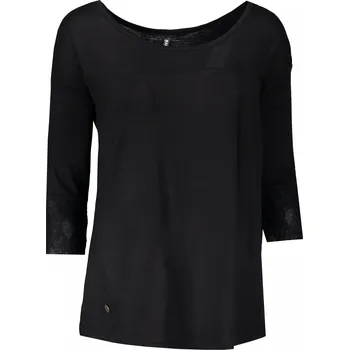 Dámské tričko Dámské triko s 3/4 rukávem KIXMI ISABEL ČERNÁ S