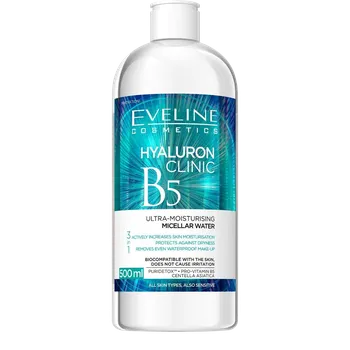 Micelární voda EVELINE Hyaluron Clinic Micelární voda 500 ml