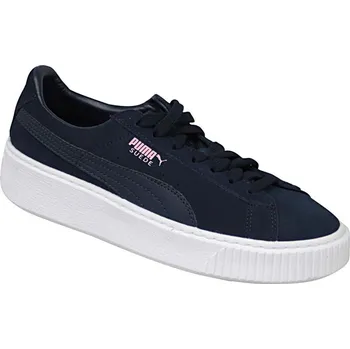 Dívčí polobotky Dětské tenisky Suede Platform 363663-03 Black - Puma 37,5