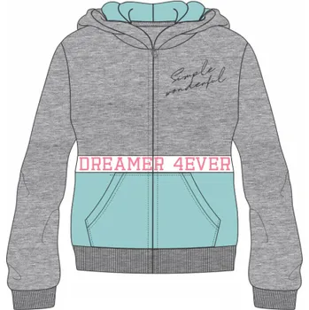 Dívčí mikina VENERE DÍVČÍ MIKINA "DREAMER" Barva: šedá, Velikost: 10 let (140)