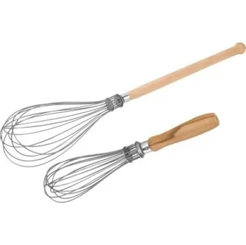 Šlehací metla PGX 2004 783 Kuchyňská metla s dřevěnou rukojetí 75 cm