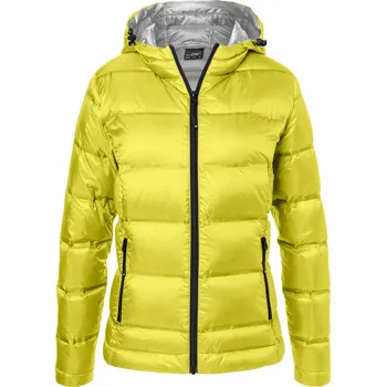 Dámská péřová bunda JAMES NICHOLSON JN1151 YELLOW/SILVER XXL