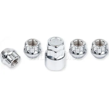 Matice na kolo Pojistné bezpečnostní matice M12x1,50 otevřená, kužel, klíč 19/21 mm, M-BLOCKY AM0115