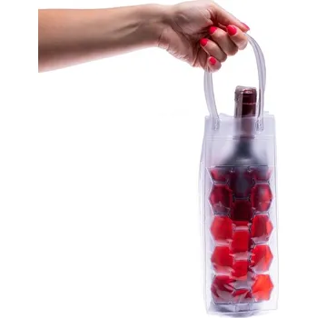 Party dekorace Chladící taška na láhev červená