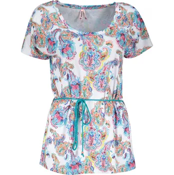 Dámské tričko Dámské triko s krátkým rukávem KIXMI JANELLA BÍLÁ M