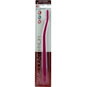 Zubní kartáček SWISSDENT Colours Pink&White soft-medium