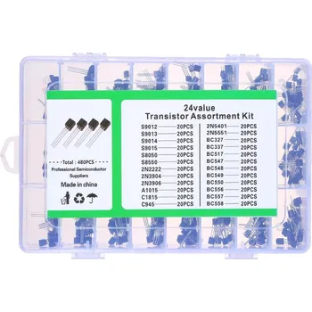 Vývojová deska Sada tranzistorů PNP, NPN TO - 92 - 480 kusů