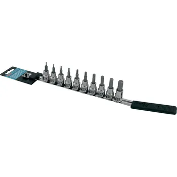 Bit Sada nářadí CRUZTOOLS SOCKET BIT SET HEX 10-PIECE SET INCH