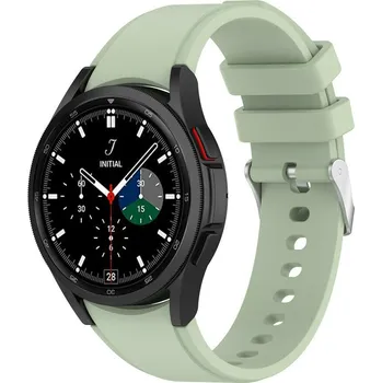 Příslušenství k chytrým hodinkám eses Silikonový řemínek pro Samsung Galaxy Watch 4, 5, 6, 7 - Světle zelený, 20 mm