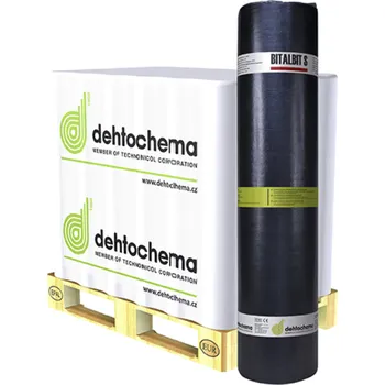 Hydroizolace DEHTOCHEMA-TN Bitalbit S 35 hydroizolační pás oxidovaný PROTIRADONOVÝ 3,5mm (10m²) | cena za m²