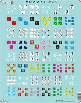 Puzzle Larsen Násobení s kostkami 24 dílků