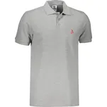 Pánské premium triko s límečkem ALTISPORT ALM002203 TMAVĚ ŠEDÝ MELÍR M