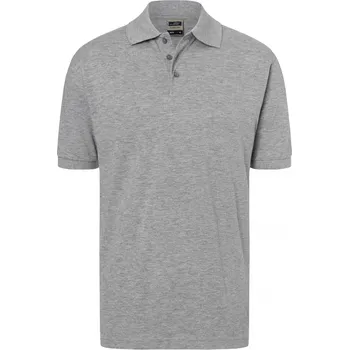 Pánské tričko Pánské triko s límečkem premium JAMES NICHOLSON JN070 GREY HEATHER S