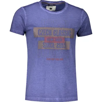 Pánské tričko Pánské triko KIXMI KEIRON TMAVĚ MODRÁ S