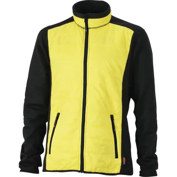Pánská casual bunda Pánská bunda JAMES NICHOLSON JN593 BLACK/YELLOW/BLACK XL