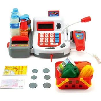 Hra na obchod Teddies Dětská digitální pokladna s doplňky