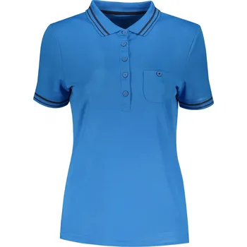 Dámská móda Dámské triko s límečkem funkční komfort JAMES NICHOLSON JN701 COBALT/NAVY S