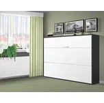 Nabytekmorava Sklápěcí postel VS1056, 200x140cm barva lamina: Antracit/bílé dveře, varianta dveří: lesklé