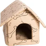 Samohýl Exclusive Bouda bavl.Kost béžovo/černá-rozklad 50 x 60 cm