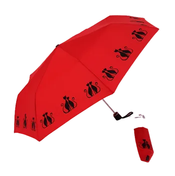 Doppler Dámský deštník Kočky červený