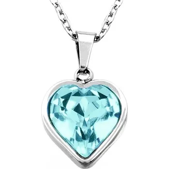 Řetízek Ellami VERONA 1236 Řetízek s přívěskem, srdce-tyrkysové Ellami