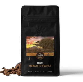 Etiopie Guji Mulish - zrnková káva 18/19 SCA 86,5, balení 400 g