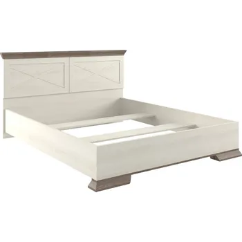 Postel BELLUNO postel 160, bříza bílá/dub sonoma tmavý