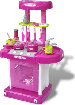 Dětská kuchyňka vidaXL Dětská kuchyňka se světelnými a zvukovými efekty růžová