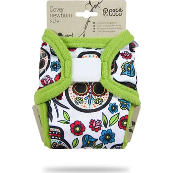 Plenkové kalhoty Petit Lulu s.r.o. Mexické lebky (na bílé) - novorozenecké svrchní kalhotky