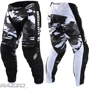 Moto kalhoty MX kalhoty TroyLeeDesigns GP Pant Formula Camo Black Gray 2022 36