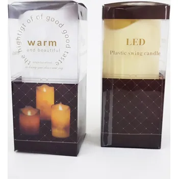 Svíčka LED svíčka plamínek 170mm, svíčka na baterie, imitace plápolajícího plamene a stékajícího vosku, délka svíčky 170mm Barva: Béžová