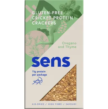 SENS Protein bezlepkové krekry s cvrččí moukou 50 g oregáno a tymián