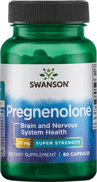 Swanson Pregnenolone 50 mg, 60 kapslí