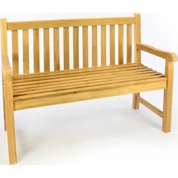 Zahradní lavice Týková venkovní lavička na zahradu / před dům, 120 cm