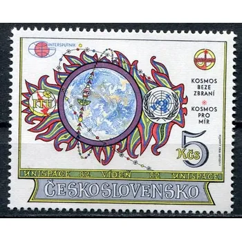 Poštovní známka Českosloveská pošta (1982) č. 2544 ** - Československo - Konference OSN - UNISPACE 82 ve Vídni